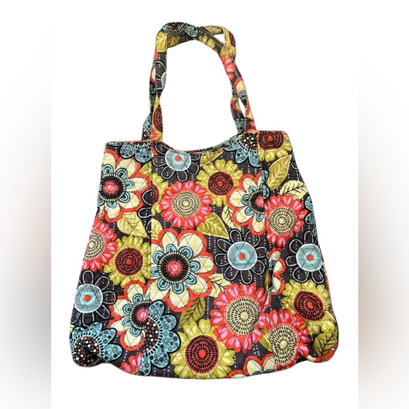 Vera Bradley Tote Bag in Flower Shower - Picture 2 of 4